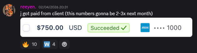 Student result screenshot